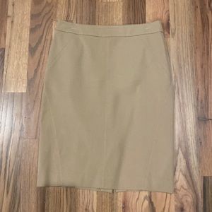 Ann Taylor Tan Pencil Skirt